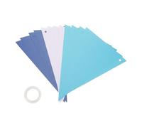 Mobestech Festone Bandierine Triangolari Vintage in Carta Riutilizzabile Colori Vivaci Ghirlanda Decorativa per Compleanno Matrimonio e Festa Striscione Gagliardetto Festivo da Appendere