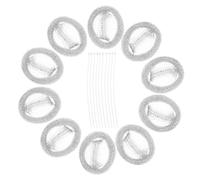 Mobestech Filtro Antipelucchi in Acciaio Inossidabile 304 Per Lavatrice e Asciugatrice Set Da 10 Pezzi Rete Filtrante Per Pulizia Acqua e Prevenzione Intasamenti