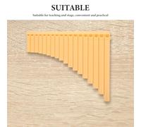 Mobestech Flauto a Tubo Cinese 16 Tubi Gialli Piccolo Strumento Musicale Portatile per Studenti e Principianti Flauto a Tubo per Lezioni di Musica e Esibizioni Scolastiche