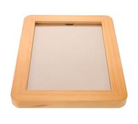 Mobestech Frame di Foto a a Colori di Quattro Dimensioni Cornici per Cornice per Frame di Foto del Primo Anno Cornice per Bambina Marrone Chiaro di Legno