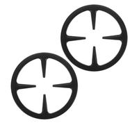 Mobestech Griglia Per Fornelli a Gas in Ghisa 2 Pezzi Riduttore Ad Anello, Supporto Versatile Per Moka e Pentolino, Accessorio Da Tavolo Per Uso Domestico