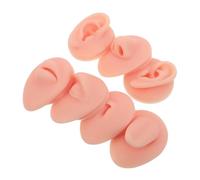 Mobestech Kit Pratica Piercing in Silicone Flessibile con Modelli Realistici di Orecchio Naso Bocca Lingua e Pancia per Esercitazioni e Esposizione Professionale