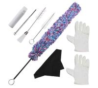 Mobestech Kit Pulizia Sassofono 8 Pezzi Spazzola Tessuta Resistente, Panno Morbido in Microfibra ad Asciugatura Rapida e Guanti, Accessori la Manutenzione Professionale di Strumenti