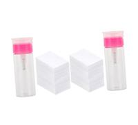 Mobestech Kit Unghie 652 Salviette Struccanti e Flaconi Vuoti da 100ml in Plastica per Rimozione Smalto Semipermanente, Facile da Pulire da Conservare