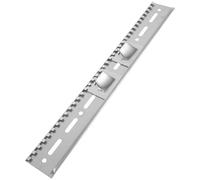 Mobestech Kitchen Appliance Hanger in Acciaio Argento, Rectangular, Adjustable Fit, Easy Maintenance for Kitchen Range Hood and Kitchen Appliance