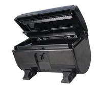 Mobestech Macchina per Tagliare Carta Stagnola Automatica Scatola di Immagazzinaggio Accessorio per Parrucchieri Art Taglierina in Acciaio Antiruggine Nera Design Ergonomico per Uso