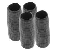 Mobestech Manicotti in Gomma Per Impugnatura Violino e Contrabbasso 4 Pezzi Accessori Per Archetto Strumenti Ad Protezione e Ricambio