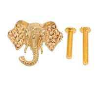 Mobestech Maniglia per Armadio Elefante in Ottone con Gancio Pomello Creativo per Mobili da Cucina Armadietti e Guardaroba Decorazione Vintage Facile da Montare