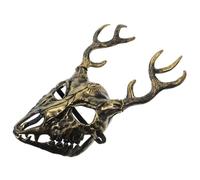 Mobestech Maschera antler maschere maschera di cervo maschera animale maschera cornuta maschera di Halloween uomini mascherati in maschera costume di cervo maschera di corno schiuma D'oro
