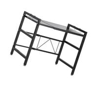 Mobestech Mensola Estensibile Nera Supporto Multifunzionale da per e Bagno Organizzatore per Cucine e Ripostigli Stretto