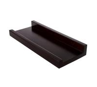 Mobestech Nessun rack di punzonatura ripiani galleggianti montati a parete sospeso arredamento per la casa decorazione delle mensole a muro mensole in legno per muro legno massiccio Marrone