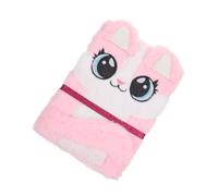 Mobestech Notebook con Copertina in Peluche Fluffy Forma di Volpe Cartoon Taccuino Morbido per Diario Scrittura Creativa e Regali per Studenti