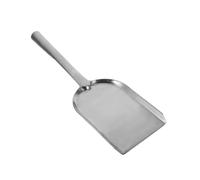 Mobestech Paletta per Cenere in Acciaio Inox Resistente Accessorio per Stufa a Legna e Barbecue Pala per Carbone e Pulizia Braciere Strumento Multiuso per Casa e Giardino