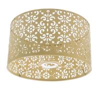 Mobestech Paralume Metallo Intagliato Lampada da Scrivania e Piantana Paralume Decorativo con Girasole Giallo Sostituzione Resistente e Studio