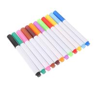 Mobestech Pennarelli Cancellabili a Secco 12 Colori Set, Pennarello per Lavagna Bianca per Scuola e Ufficio, Marcatore Studentesco Sottile per Scrivere e Cancellare Facilmente su Vetro,