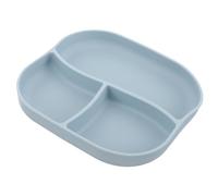 Mobestech Piatto Silicone Diviso Con Ventosa Piatto Alimentare Antiscivolo Per Anziani e Pazienti Riutilizzabile e Sicuro Adatto Per Svezzamento e Pranzo Casa