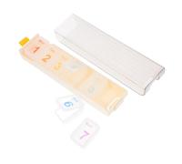 Mobestech Piccolo Portapillole Portatile Contenitore Per Medicinali Organizer Per Lorganizzazione Settimanale Delle Pillole Custodia Per Medicinali Da Viaggio 7 Scomparti