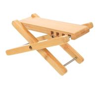 Mobestech Poggiapiedi per Chitarra in Legno Massello Regolabile Altezze Supporto Ergonomico per Pratica Accessorio Portatile per Chitarristi e Amanti della Musica