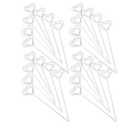Mobestech Porta Memo a Forma di Cuore in Ferro 13 CM Set da 60 Pezzi Clip Memo Metallo Portafoto per Ufficio Decorazione Fai da Te e Bomboniera Matrimonio
