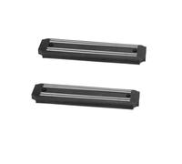Mobestech Portacoltelli Magnetico da Parete Nero Supporto Utensili Cucina Forte con Striscia Magnetica per Organizzazione e Risparmio Spazio Adatto e Accessori Metallici