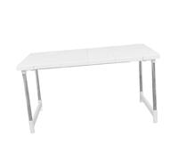 Mobestech Portapiatti Da Cucina Estensibile in Acciaio e Pp Supporto Per Elettrodomestici Come Friggitrice Ad Aria o Organizer Per Da Banco e Ripiano Portaoggetti Per e