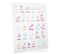 Mobestech Poster Educativo dell'Alfabeto 30X40 Cm per Bambini Decorazione Murale Colorata per Camerette Resistente e Facile da Appendere