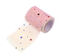 Mobestech Rotolo di Tulle Glitterato Arcobaleno 75 CM X 10 Yd Decorazione per Matrimoni e Feste Tovaglia Scintillante Colorata Accessorio per Abiti e Decorazioni Fai da Te