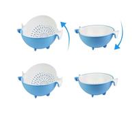 Mobestech scarico per lavare verdure ciotola per la pulizia delle verdure per il lavaggio della frutta produzione filtro frutta Blu Riutilizzabile