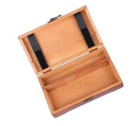 Mobestech Scatola Porta Penne in Legno di Pino con Coperchio Contenitore Multifunzione per Cancelleria e Oggetti Scolastici Astuccio Semplice e Resistente per Scrivania per Studenti