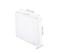 Mobestech Scatola Trasparente per Esemplari di Farfalle con Cerniera Contenitore in Plastica per la Conservazione di 6 Campioni Custodia Portatile per Collezioni e Esposizioni