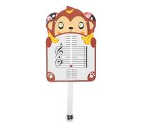 Mobestech Schede Didattiche Musicali per Lavagna Pentagramma Portatile a Forma di Scimmia, Strumenti di Educazione Musicale per Principianti, Pratiche di Teoria Musicale per Casa e Scuola