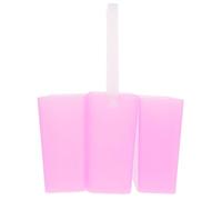 Mobestech Secchio Portapennelli 3 in 1 in Plastica Rosa Quadrato Manico Integrato, Multifunzionale e Smontabile, per Pulizia Pennelli Pittura ad Acquerello e Olio Durante Lezioni d'Arte