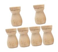 Mobestech Set 6 Pezzi Diffusori di Oli Essenziali in Legno per Auto Ciondolo Fai da Te Bottiglie Piccole e Compatte Accessori per Profumi Naturali e Decorazioni Creative