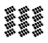 Mobestech Set da 128 Pezzi Cuscinetti per Bocchini Sassofono e Clarinetto Toppe Ovali Antiscivolo in Gomma Morbida da 08 MM Protezione Dentini Adesivo Resistente per Uso Professionale e
