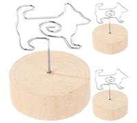 Mobestech Set da 3 Porta Biglietti da Visita in Metallo Clip Adorabile a Forma di Animale Supporto Multifunzione per Foto e Numeri da Tavolo Accessorio Pratico per Matrimonio e Ufficio