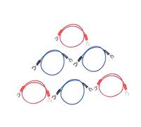 Mobestech Set da 6 Pezzi di Forcelle Metalliche a Forma di U Linea di Interconnessione per Esperimenti Sull'elettricità Sicuro per L'uso da degli Studenti Casuale