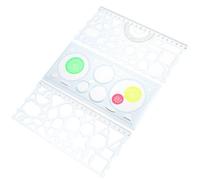 Mobestech Set di 3 Righelli Geometrici in Plastica, Strumenti Creativi per Disegno Tecnico e Sviluppo Dell'intelligenza, come Party Favor Scolastico Colore Casuale
