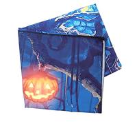 Mobestech Sfondo Di Halloween Zucca Sfondo Spettrale Colori Vivaci Decorazione Murale Arazzo Sospeso Per Scattare Foto