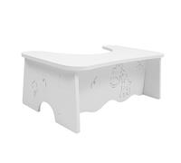 Mobestech Sgabello Wc Piedini Wc Poggiapiedi Per Bambini Da Bagno Sgabello Per Bambini Piccolo Sgabello Poggiapiedi Pieghevole Toilette Bianca Tavola Di Plastica in Legno Pvc Panca