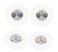 Mobestech Sottobicchieri LED Luminosi per Auto e Bar 4 Pezzi in Eva Antiscivolo Design Unico Bianco per Atmosfera a Feste e Ricevimenti