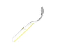 Mobestech Specchio LED Antiappannamento in Plastica Resistente Luce Gialla, Attrezzo per Ispezione Orale Professionale per Dentisti e Igiene Orale