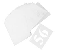 Mobestech Stencil di Lettere Grandi e Numeri Simboli in Plastica A5 Set da 40 Pezzi Riutilizzabili per Pittura su Tessuto Graffiti Fai da Te Decorazioni Artigianali per e Adulti