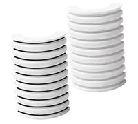 Mobestech Strisce Adesive per Ciglia Autoadesive Waterproof 2 Scatole 20 Pezzi Colla per Ciglia Finte in Gomma di Resina Delicata sulla Pelle per Trucco Rapido e Tenuta Sicura