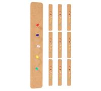 Mobestech Strisce per Bacheca in Feltro Adesive 33X5 CM Set da 10 Pezzi Gialle Bacheca per Parete Ufficio e Casa Puntine per Appunti Foto Promemoria e Messaggi Organizzazione