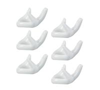 Mobestech Supporto Base in Ceramica per Ocarina a 6 e 12 Fori, Porta Ocarina a Forma di Mano, Accessori per Esposizione Musicale e Decorazione Casa Ufficio Sala Musica, Set da 6 Pezzi