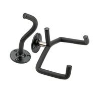 Mobestech Supporto da Parete per Risparmio Spazio in Metallo per Chitarra Nero Gancio Singolo e Fissaggio Sicuro, per Soggiorno o Sala Musica
