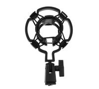 Mobestech Supporto Microfono Condensatore in Plastica Nero Supporto Antiurto con Angolare Riduce Vibrazioni e Rumori di Fondo per Registrazioni e Trasmissioni
