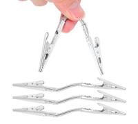 Mobestech Supporto Porta-memo e Clip Metalliche Doppia Testa Flessibile 13 Cm con Base Stabile in Metallo per Foto, Biglietti da Visita e Numeri Tavolo Set 4 Pezzi per Ristoranti e Ufficio