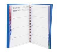 Mobestech Taccuino Dell'agenda Giornaliera Libro Degli Appuntamenti Pianificatore Per Il Lavoro Quaderno Del Diario Calendario Del Lavoro Planner Notebook Pianificatore Di Carta Blue