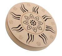 Mobestech Tamburo della Pioggia Portatile da 8 Pollici Effetti Sonori Naturali Strumento a Percussione Rilassante in Stile Etnico per Yoga Giardino e Meditazione